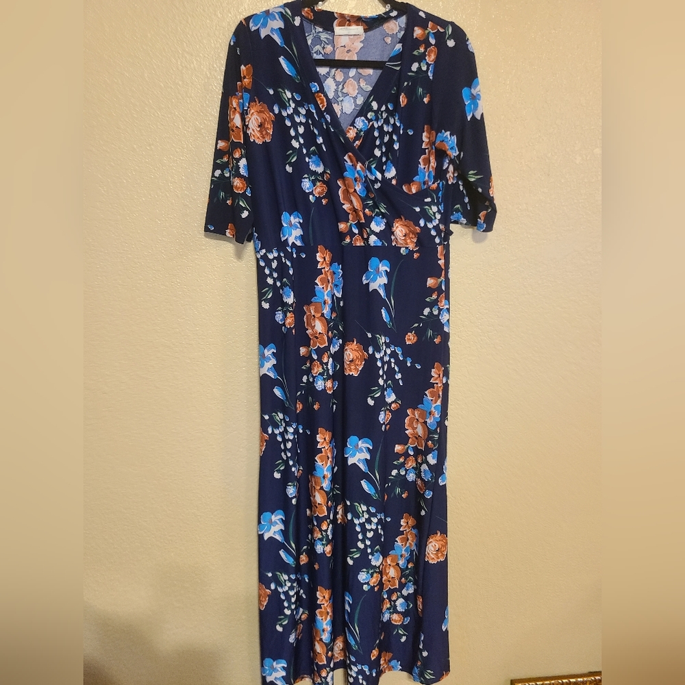 Floral maxi dress.
